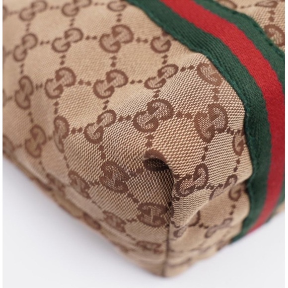 Authentic Gucci Sherry line Small tote with horsebit Interior with GUCCI - Picture 11 of 16